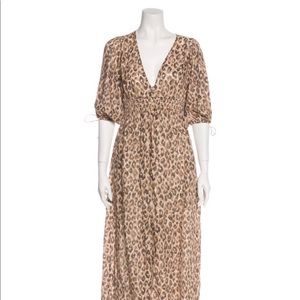 Zimmerman Small linen Dress Leopard
